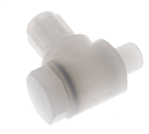 6x4mm & G1/8'' PVDF Elbow Compression Fitting with Male Threads with Banjo Bolt 10 bar