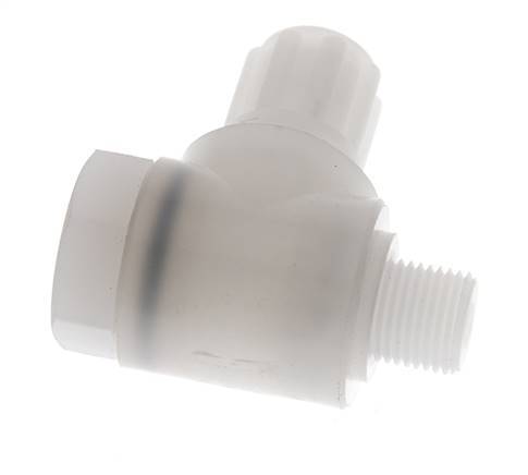 6x4mm & G1/8'' PVDF Elbow Compression Fitting with Male Threads with Banjo Bolt 10 bar