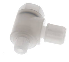 6x4mm & G1/8'' PVDF Elbow Compression Fitting with Male Threads with Banjo Bolt 10 bar