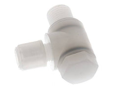 6x4mm & G1/4'' PVDF Elbow Compression Fitting with Male Threads with Banjo Bolt 10 bar