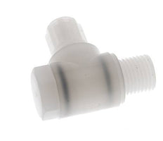 6x4mm & G1/4'' PVDF Elbow Compression Fitting with Male Threads with Banjo Bolt 10 bar