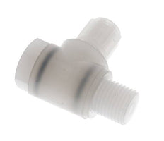 6x4mm & G1/4'' PVDF Elbow Compression Fitting with Male Threads with Banjo Bolt 10 bar