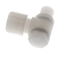 10x8mm & G1/4'' PVDF Elbow Compression Fitting with Male Threads with Banjo Bolt 10 bar
