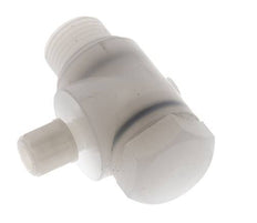 6x4mm & G1/2'' PVDF Elbow Compression Fitting with Male Threads with Banjo Bolt 10 bar