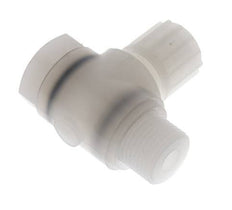 12x10mm & G1/2'' PVDF Elbow Compression Fitting with Male Threads with Banjo Bolt 10 bar