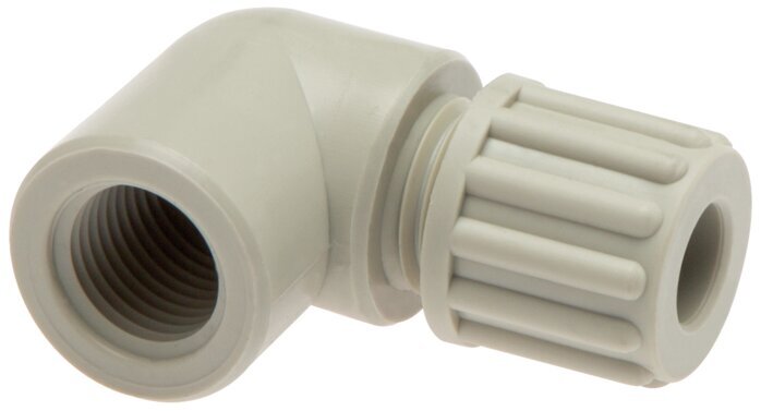 8x6mm & G1/8'' PA Elbow Compression Fitting with Female Threads 10 bar [2 Pieces]