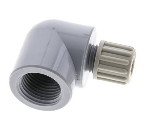 8x6mm & G1/2'' PA Elbow Compression Fitting with Female Threads 10 bar