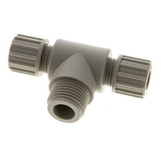 10x8mm & G1/2'' PP T-Shape Tee Compression Fitting with Male Threads 10 bar
