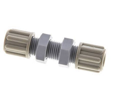 6x4mm PA Straight Compression Fitting Bulkhead 10 bar [2 Pieces]