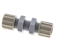 10x8mm PA Straight Compression Fitting Bulkhead 10 bar [2 Pieces]