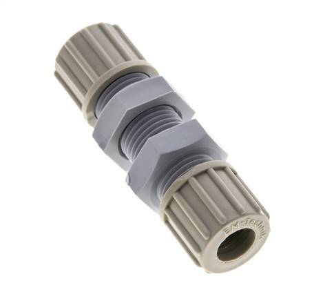 10x8mm PA Straight Compression Fitting Bulkhead 10 bar [2 Pieces]