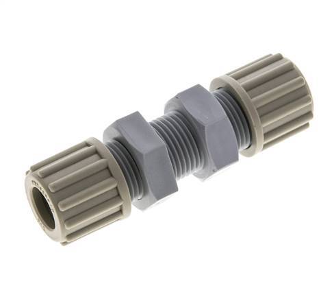 12x9mm PA Straight Compression Fitting Bulkhead 10 bar