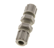 6x4mm PP Straight Compression Fitting Bulkhead 10 bar [2 Pieces]