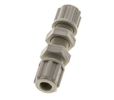 6x4mm PP Straight Compression Fitting Bulkhead 10 bar [2 Pieces]
