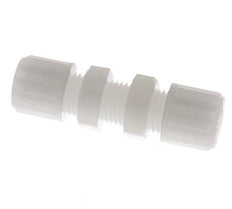 8x6mm PVDF Straight Compression Fitting Bulkhead 10 bar