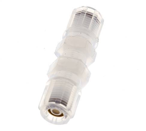 6x4mm & PFA Straight Compression Fitting Bulkhead 10 bar
