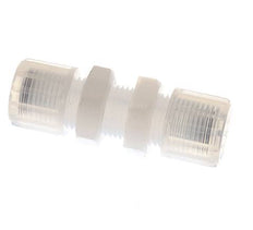 10x8mm & PFA Straight Compression Fitting Bulkhead 10 bar