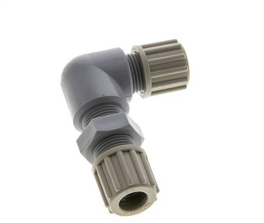 12x10mm PA Elbow Compression Fitting Bulkhead 10 bar