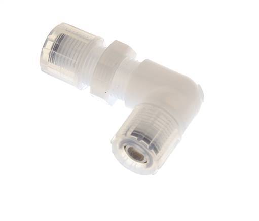 10x8mm & PFA Elbow Compression Fitting with Female Threads Bulkhead 10 bar