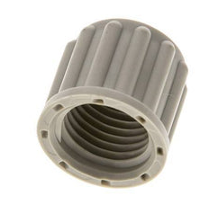 8x6mm (M14x1.5) PP Union Nut Knurled [10 Pieces]