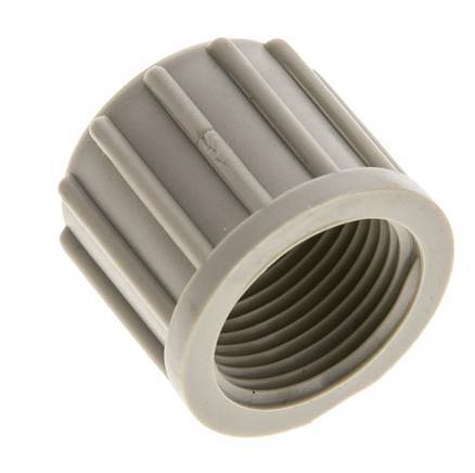 14x12mm (M20x1.5) PP Union Nut Knurled [2 Pieces]
