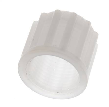 12x10mm (M18x1.5) PVDF Union Nut Knurled [2 Pieces]