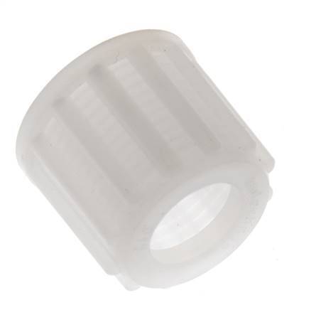 12x10mm (M18x1.5) PVDF Union Nut Knurled [2 Pieces]