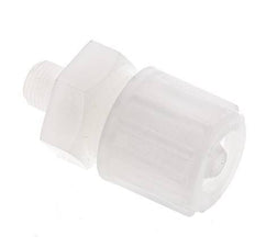 16x10mm & G1/4'' PVDF Straight Compression Fitting with Male Threads 10 bar PVC and PA