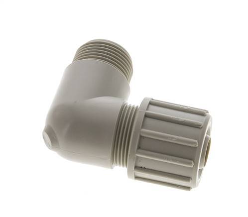 12x6mm & G3/8'' PVDF Elbow Compression Fitting with Male Threads 10 bar PVC and PA