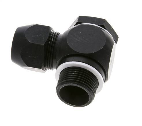 20x13mm & G3/4'' Aluminum Elbow Compression Fitting with Male Threads 10 bar PVC and PA