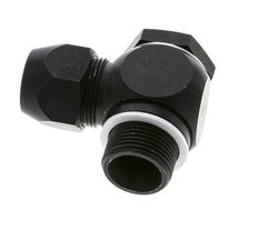 20x13mm & G3/4'' Aluminum Elbow Compression Fitting with Male Threads 10 bar PVC and PA