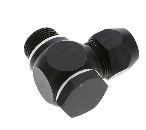 20x13mm & G3/4'' Aluminum Elbow Compression Fitting with Male Threads 10 bar PVC and PA