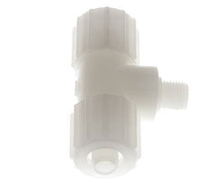 15x9mm & G1/4'' PVDF T-Shape Tee Compression Fitting with Male Threads 10 bar PVC and PA