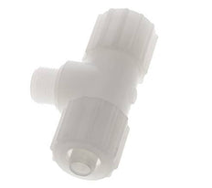 15x9mm & G3/8'' PVDF T-Shape Tee Compression Fitting with Male Threads 10 bar PVC and PA