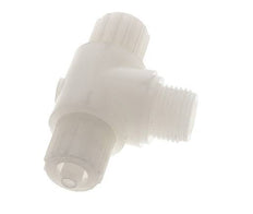 12x6mm & G1/2'' PVDF T-Shape Tee Compression Fitting with Male Threads 10 bar PVC and PA