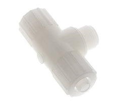 15x9mm & G1/2'' PVDF T-Shape Tee Compression Fitting with Male Threads 10 bar PVC and PA