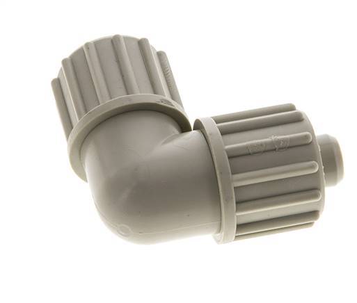 16x10mm PP Elbow Compression Fitting 10 bar PVC and PA