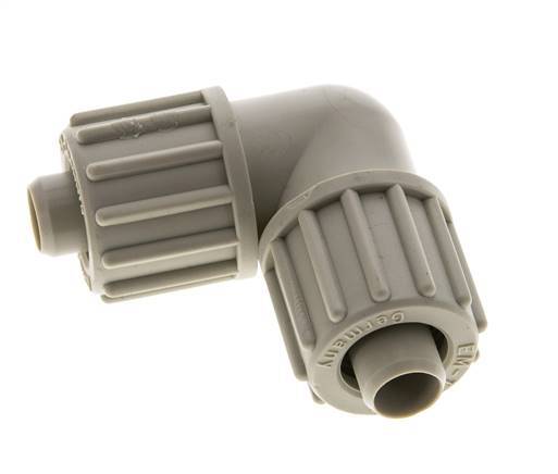 16x10mm PP Elbow Compression Fitting 10 bar PVC and PA