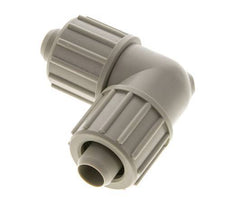 20x13mm PP Elbow Compression Fitting 10 bar PVC and PA