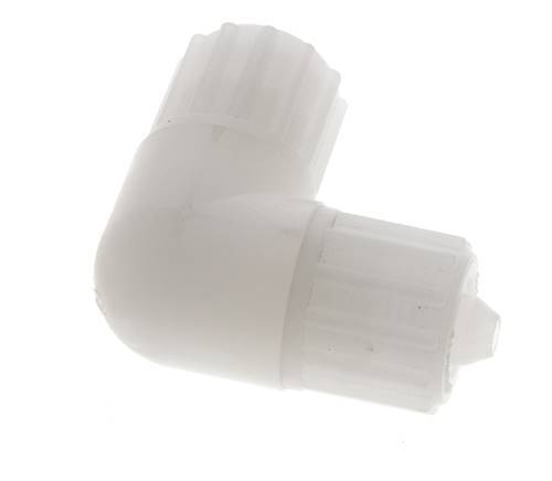 12x6mm PVDF Elbow Compression Fitting 10 bar PVC and PA