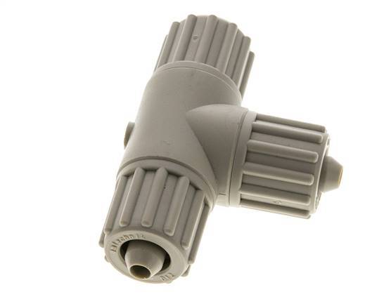 12x6mm PP T-Shape Tee Compression Fitting 10 bar PVC and PA