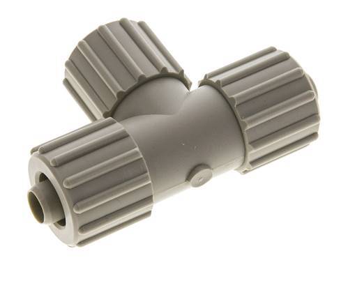 15x9mm PP T-Shape Tee Compression Fitting 10 bar PVC and PA