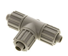 16x10mm PP T-Shape Tee Compression Fitting 10 bar PVC and PA