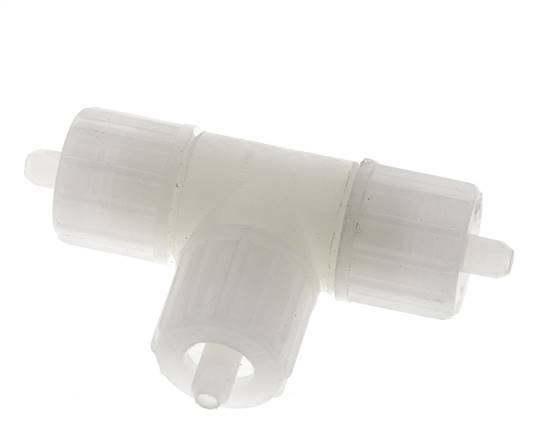 10x4mm PVDF T-Shape Tee Compression Fitting 10 bar PVC and PA