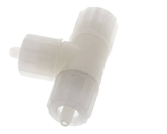 10x4mm PVDF T-Shape Tee Compression Fitting 10 bar PVC and PA