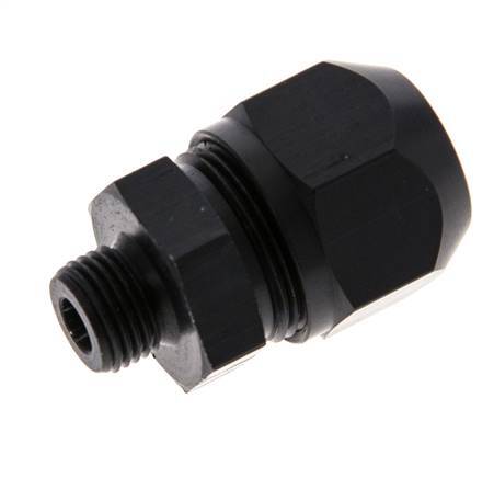 9x6mm & G1/8'' Aluminum Straight Compression Fitting with Male Threads 10 bar PVC and PA