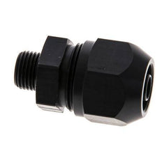 9x6mm & G1/8'' Aluminum Straight Compression Fitting with Male Threads 10 bar PVC and PA