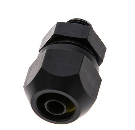 9x6mm & G1/8'' Aluminum Straight Compression Fitting with Male Threads 10 bar PVC and PA