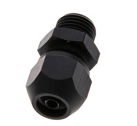 7x4mm & G1/4'' Aluminum Straight Compression Fitting with Male Threads 10 bar PVC and PA