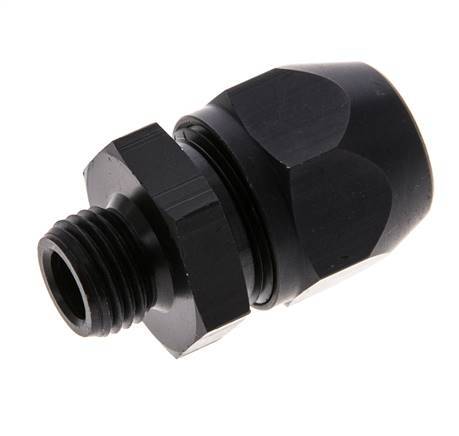 12x9mm & G1/4'' Aluminum Straight Compression Fitting with Male Threads 10 bar PVC and PA